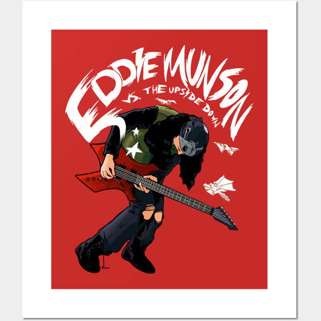 Eddie vs. the Upside Down Wall Art by Alice Chevalier